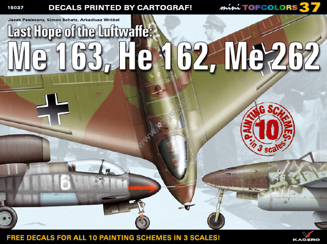 15037 - Last Hope of the Luftwaffe: Me 163, He 162, Me 262 (decals)