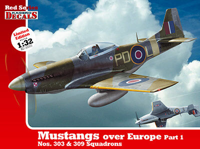 1/32  Mustangs over Europe Part 1 Nos. 303 & 309 Squadrons (decals)