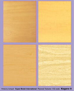 37 - Plywood textures decals  - Super Model