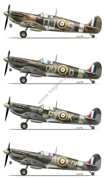 15023 - Supermarine Spitfire Mk Vb (kalkomania)